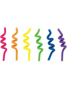 Velas Curly Arco Íris